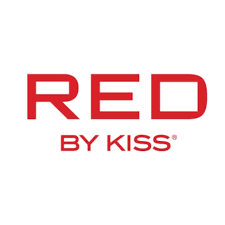 The image features the logo RED BY KISS in bold red letters on a white background, representing a brand popular at Detroit’s Jazz Beauty Supply.